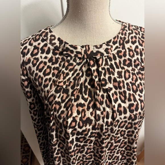 Karl Lagerfeld Cheeta Blouse Medium - Picture 3 of 11